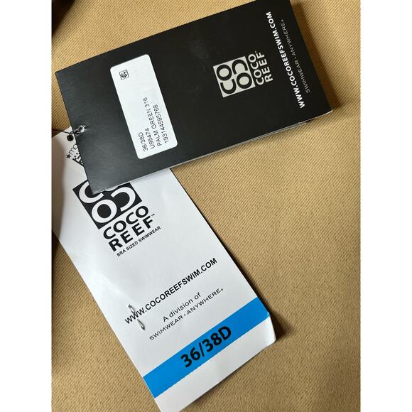 Coco Reef Charisma Underwire Bikini Top 36D 38D Palm Green NWT - Picture 6 of 6